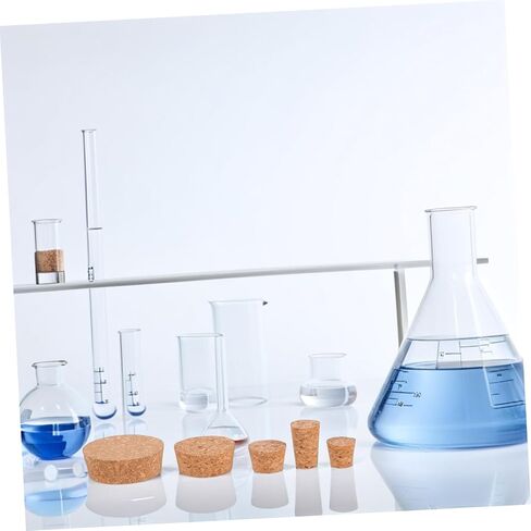 Ciieeo 25pcs Reusable Tapered Cork Stoppers: Laboratory and Household Glass Jar Airtight Stopper - Plugs for Preserving Liquid Sample in Saudi Arabia