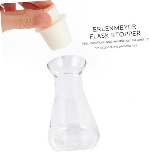 DECHOUS 5pcs Silicone Stoppers for Test Tubes Conical Flask Stoppers Laboratory Glass Bottle Sealers Foam in Saudi Arabia