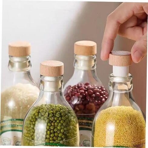 Luxshiny 24 قطعة من سدادة زجاجة النبيذ على شكل حرف T قابلة لإعادة الاستخدام لتخزين الأدوية الكيميائية والبيرة in Saudi Arabia