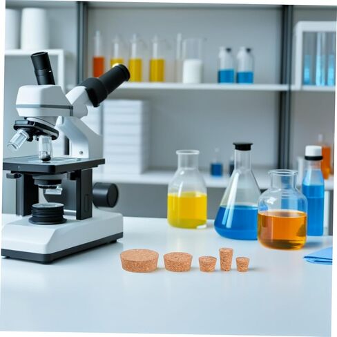 Mobestech 25pcs Tapered Cork Stoppers for Laboratory: Airtight Sealing Stoppers - Reusable and Easy to Clean Plugs for Jars & Jars in Saudi Arabia