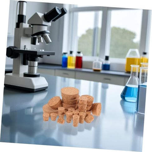 Mobestech 25pcs Tapered Cork Stoppers for Laboratory: Airtight Sealing Stoppers - Reusable and Easy to Clean Plugs for Jars & Jars in Saudi Arabia