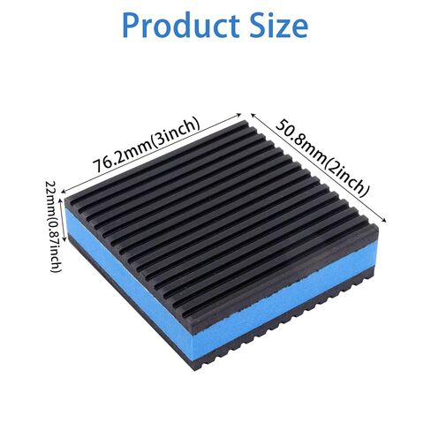 Rubber Anti Vibration Pads, Heavy Duty Mechanical Vibration Isolator Pads for Washing Machine, Dryer Air Conditioner (3" × 3" × 7/8", 4pcs) in Kuwait
