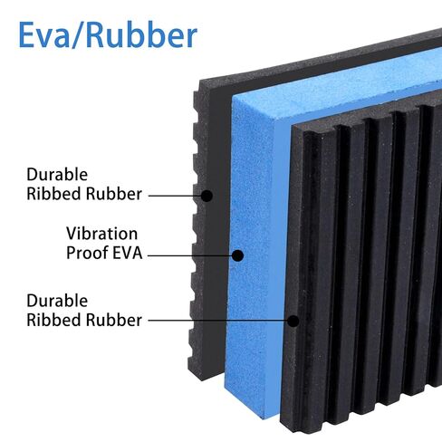 Rubber Anti Vibration Pads, Heavy Duty Mechanical Vibration Isolator Pads for Washing Machine, Dryer Air Conditioner (3" × 3" × 7/8", 4pcs) in Kuwait