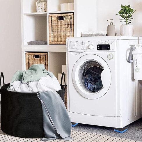 Rubber Anti Vibration Pads, Heavy Duty Mechanical Vibration Isolator Pads for Washing Machine, Dryer Air Conditioner (3" × 3" × 7/8", 4pcs) in Kuwait