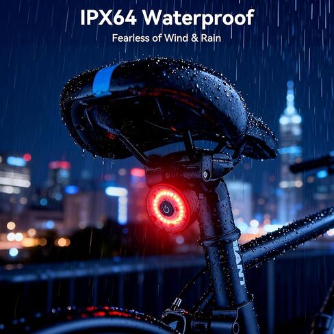 Bike Tail Light with Tracker, GPS Tracker(Work with Apple Find My,iOS Only),Type C USB Rechargeable 5 Light Modes, IPX6 Waterproof,Bicycle Taillight Road Mountain Night Riding Cycling Safety Flash in Kuwait