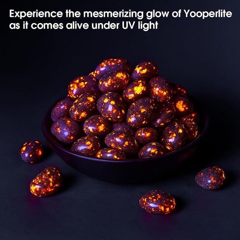 أحجار كريستال يوبيرلايت مصقولة كبيرة جدًا - قطعتان من حجر القلق مقاس 1.2 سم للقلق، أحجار كريمة في نخيل الجيب، صخور طبيعية منتقاة يدويًا للتأمل، والريكي، والشاكرا، وديكور المنزل in Kuwait