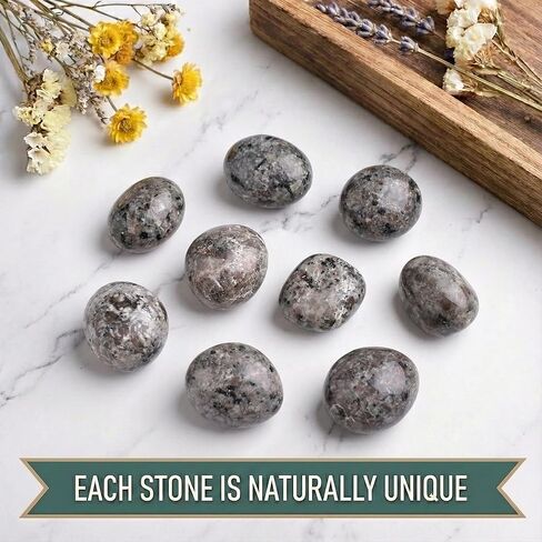 أحجار كريستال يوبيرلايت مصقولة كبيرة جدًا - قطعتان من حجر القلق مقاس 1.2 سم للقلق، أحجار كريمة في نخيل الجيب، صخور طبيعية منتقاة يدويًا للتأمل، والريكي، والشاكرا، وديكور المنزل in Kuwait