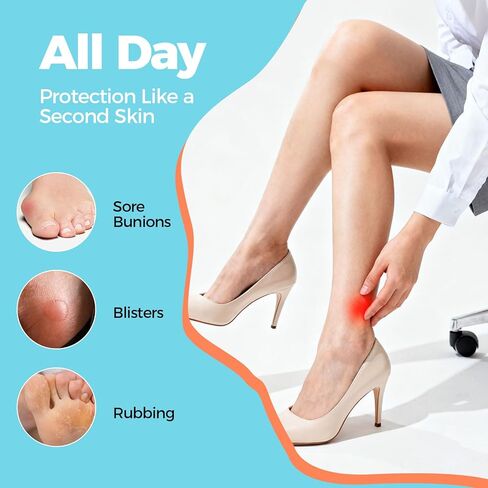 Gel Blister Bandages for Feet - Waterproof Adhesive Blister Pads - 28 Blister Patches for Blister Prevention - Hydrocolloid Bandages for Heel, Toe for Prevention & Recovery in Kuwait