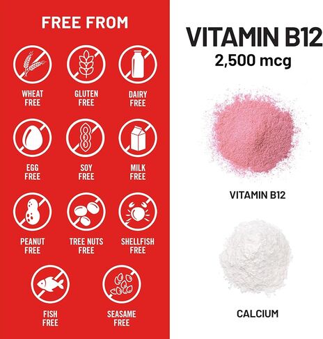 NatureWise فيتامين B12 قوة إضافية 2500 ميكروغرام - مكمل B12 للطاقة + الوضوح العقلي ودعم الجهاز العصبي - سهل البلع، نباتي وغير معدّل وراثيًا - تم تصنيعه في الولايات المتحدة الأمريكية - 60 قرصًا [كمية تكفي لمدة 60 يومًا] in Saudi Arabia