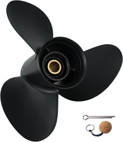 OEM Upgrade 14×19 Aluminum Boat Propeller for Suzuki 50/60/70/90/100/115/140 HP Outboard Engines, 3-Blade RH, 15-Spline Tooth (14 (Dia) x 19 (Pitch) in Kuwait