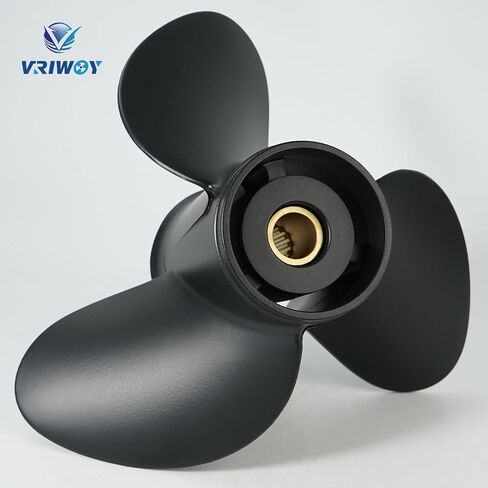 OEM Upgrade 14×19 Aluminum Boat Propeller for Suzuki 50/60/70/90/100/115/140 HP Outboard Engines, 3-Blade RH, 15-Spline Tooth (14 (Dia) x 19 (Pitch) in Kuwait