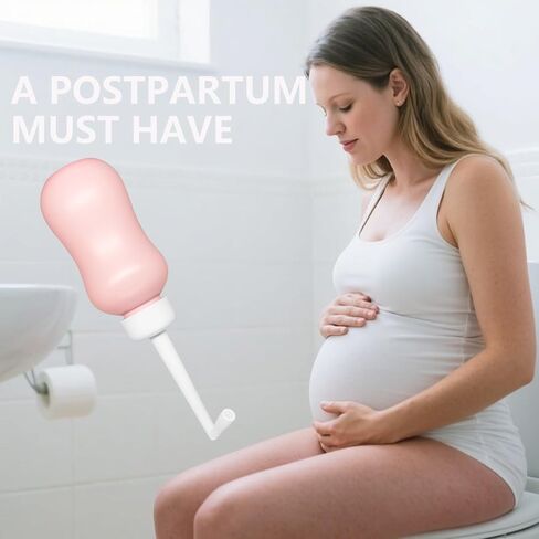 زجاجة بيري للعناية بعد الولادة، زجاجة عجان مقلوبة للأم الجديدة بعد الولادة، العناية بالنظافة الأنثوية، بيديت محمول 10 أونصة مع حقيبة تخزين للتعافي بعد الولادة in Kuwait