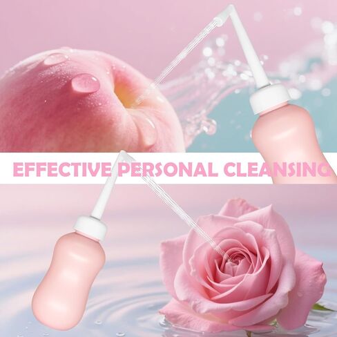 زجاجة بيري للعناية بعد الولادة، زجاجة عجان مقلوبة للأم الجديدة بعد الولادة، العناية بالنظافة الأنثوية، بيديت محمول 10 أونصة مع حقيبة تخزين للتعافي بعد الولادة in Kuwait