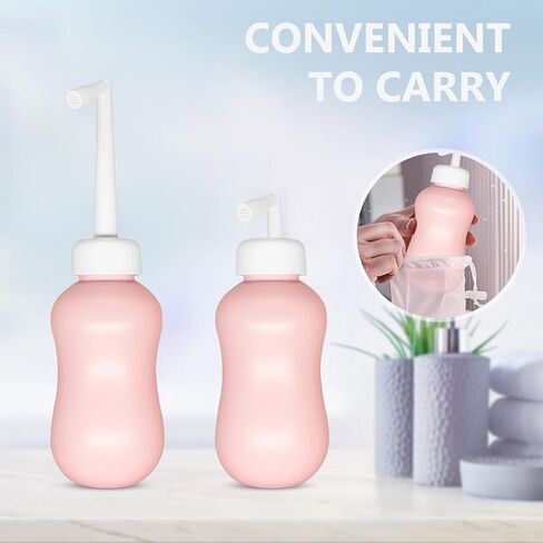 زجاجة بيري للعناية بعد الولادة، زجاجة عجان مقلوبة للأم الجديدة بعد الولادة، العناية بالنظافة الأنثوية، بيديت محمول 10 أونصة مع حقيبة تخزين للتعافي بعد الولادة in Kuwait