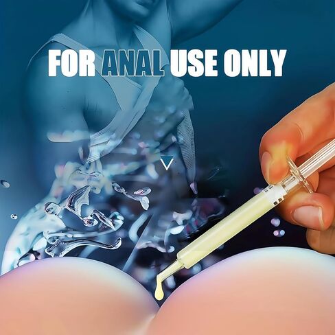 Anal Lube Applicator Set, 5 Individually Wrapped Pre-Filled Pleasure Gel, High Cushion & Low Friction Formula, Osmolarity Balanced Toy-Friendly Hybrid Lubricant, Gentle Warming Tingling Sensation in Saudi Arabia