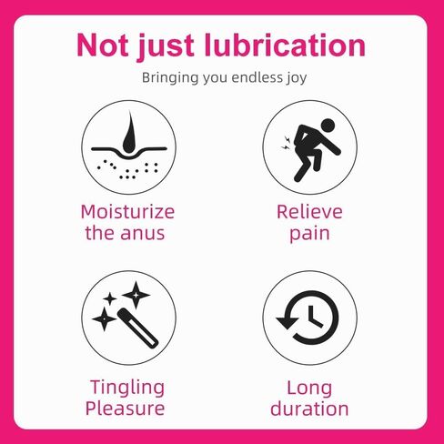 Anal Lube Applicator Set, 5 Individually Wrapped Pre-Filled Pleasure Gel, High Cushion & Low Friction Formula, Osmolarity Balanced Toy-Friendly Hybrid Lubricant, Gentle Warming Tingling Sensation in Saudi Arabia