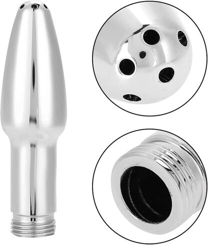 Clean Shower Head Metal Enema Shower Vaginal Irrigation System Colon Aluminum Shower Bathroom Cleaning System Cleaner (Silver) in Kuwait