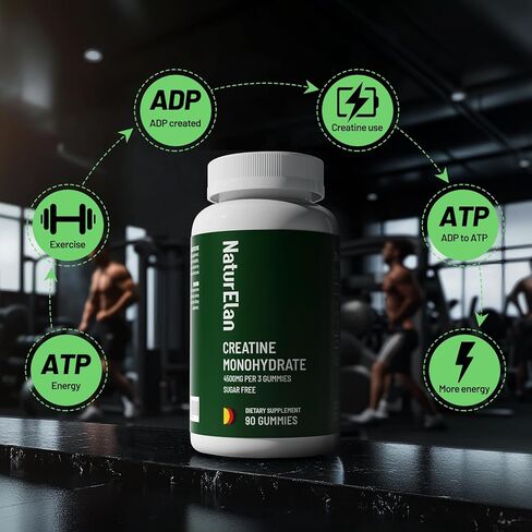 علكة الكرياتين مونوهيدرات، خالية من السكر، بدون جيلاتين، مكمل ما قبل التمرين يدعم نمو العضلات، القوة والتعافي بشكل أسرع، تم اختباره من قبل طرف ثالث، نباتي، غير معدل وراثيًا in Kuwait