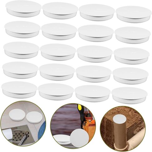 20pcs Plastic Downspout Pipe Caps Drain Pipe Accessories for Water Buildup Prevention End Caps for Homeowner Water Damage in Kuwait