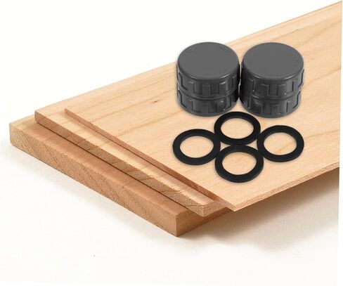 OUNONA 4Sets PVC Pipe Cap Fittings Threaded Connector with Dedicated Washer PVC Material for Reliable Sealing Various Plumbing Applications in Kuwait