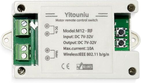 EWeLink DC7-32V 10A Motor Forward Reverse Controller Switch, WiFi Bluetooth Remote Control, RF Compatible,Works with Alexa/Google Home Compatible, Smart Timing for Electric Desks, Screens in Saudi Arabia