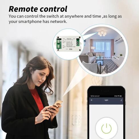 EWeLink DC7-32V 10A Motor Forward Reverse Controller Switch, WiFi Bluetooth Remote Control, RF Compatible,Works with Alexa/Google Home Compatible, Smart Timing for Electric Desks, Screens in Saudi Arabia