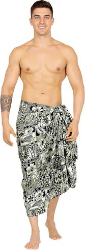 LA LEELA Men's Beach Cover Up Swim Sarong Wraps in Saudi Arabia