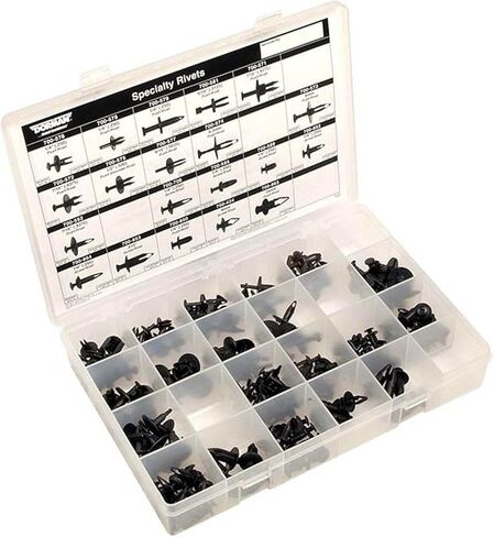 Nylon Push/Screw Rivet Assortment (Dorman 030-728) 20 SKU/220 Pc. Tech Tray in Saudi Arabia