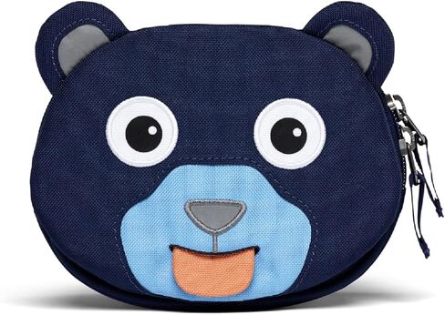 Affenzahn - Handlebar Bag - Toddlers/Kids Animal Bike & Scooter Bag - For Front Handle - Pull-Out Tongue & Reflective - Water-Repellant -Hook & Loop Fastener -Easy to Clean -For Boys/Girls -1 L -Tiger in Saudi Arabia