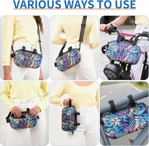 حقيبة مقود الدراجة ذات سعة كبيرة، حقائب دراجات مقاومة للماء للمقود مع حزام الكتف، حقيبة أمامية متعددة الوظائف لركوب الدراجات، حقيبة تخزين أدوات الدراجة المتقاطعة للطرق الحضرية الخارجية MTB in Kuwait