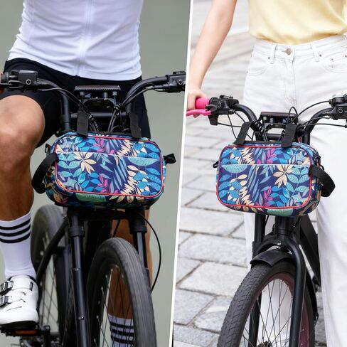 حقيبة مقود الدراجة ذات سعة كبيرة، حقائب دراجات مقاومة للماء للمقود مع حزام الكتف، حقيبة أمامية متعددة الوظائف لركوب الدراجات، حقيبة تخزين أدوات الدراجة المتقاطعة للطرق الحضرية الخارجية MTB in Kuwait