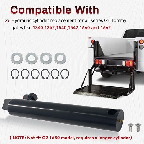 Hydraulic Liftgate Cylinder Compatible with Tommy Gate G2 Series 1340 1342 1540 1542 1640 1642, Replacement 000971, – Heavy Duty Hydraulic Cylinder in Kuwait