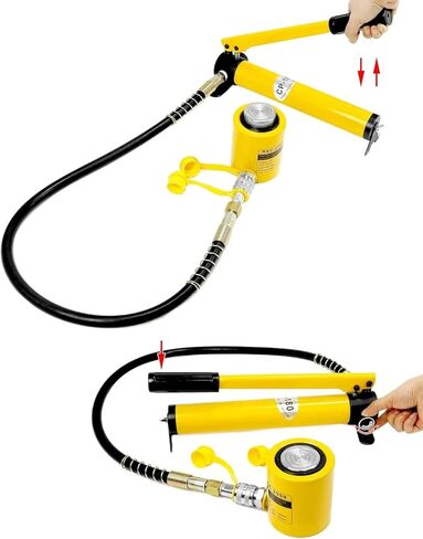 Manual Hydraulic Hand Pump CP-180, 10 Ton Hydraulic Cylinder Jack Single Acting 2 Inch 50mm Stroke Hydraulic Cylinder Ram in Kuwait