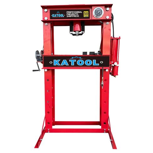 KATOOL 50 Ton Hydraulic Shop Press H-Frame Garage Floor Press, Adjustable Working Table Height (50 Ton) in Saudi Arabia