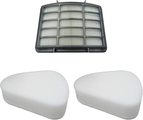 طقم فلتر مكنسة كهربائية EFP HEPA لجهاز Shark Navigator Lift-Away NV350، NV351، NV352، NV355، NV356، NV357 - يستبدل XFF350، XHF350، NV350، NV370 | يتضمن 1 فلتر HEPA + 2 مرشحات مسبقة in Kuwait