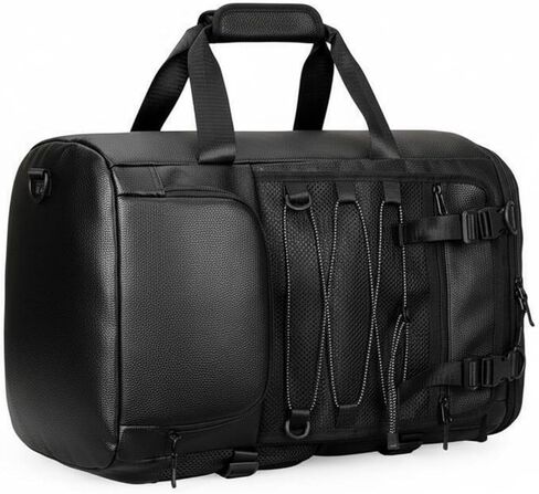 PU Leather Skateboard Backpack Large Capacity Biking Travel Backpack Luggage Strap Sports Rucksack for Cyclists, Skateboarders in Saudi Arabia