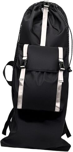 Skateboard Backpack Rucksack Carrier Longboard Bag Portable Organizer Waterproof 900D Shoulder Strap Suitable for Women Men Outdoor Commuting in Kuwait