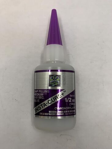 Bob Smith Industries Insta-Cure Plus Gap Filling Medium CA Glue, 1/2 oz, Purple Cap, Hobby Bolts, BSI, Made in The USA! in Saudi Arabia
