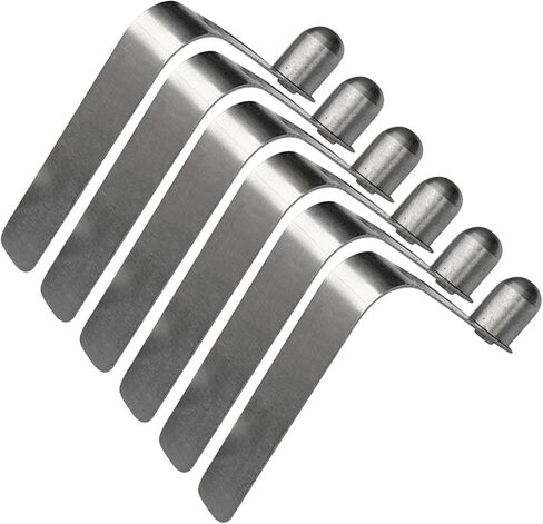 6 قطع من مشابك الربيع، مشابك عمود الخيمة، نهاية واحدة للتخييم في الهواء الطلق، زر ضغط واحد قوي، 10 ملم in Kuwait