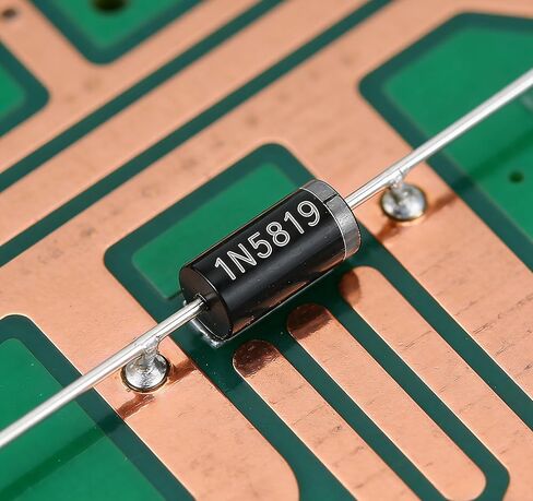 100 قطعة 1N5819 صمامات شوتكي 1A 40V DO-41 - مقومات عالية الكفاءة لإمدادات الطاقة، ومشاريع Arduino، وإلكترونيات PCB، وأنظمة الطاقة الشمسية والدوائر التي يمكنك صنعها بنفسك in Saudi Arabia