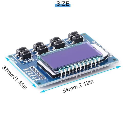 3 Channel PWM Pulse Signal Generator Adjustable Frequency Square Wave Rectangular Wave Signal Module LCD Display 1Hz-150Khz with pinheader Dupont Cable in Saudi Arabia