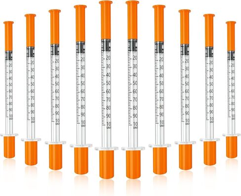 Jeringas con agujas para inyectar، U-100 31G 1ml 1/4"(6mm) jeringas، عبوة من 100 in Saudi Arabia