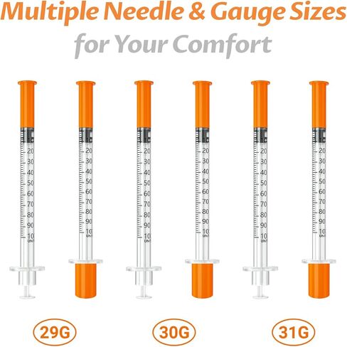 Jeringas con agujas para inyectar، U-100 31G 1ml 1/4"(6mm) jeringas، عبوة من 100 in Saudi Arabia