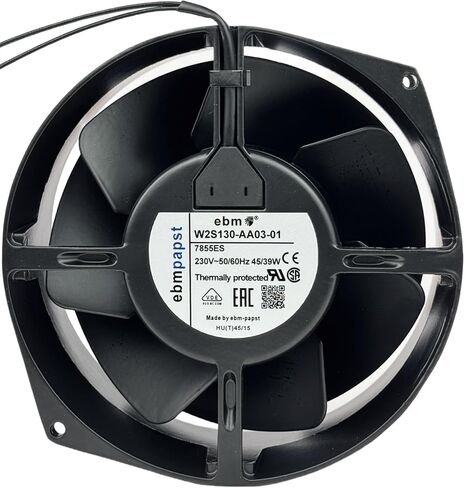 for EBM-PAPST W2S130-AA03-01 7855ES Cabinet Cooling Fan, 230V 45/39W 50/60Hz 2-Wire Axial Cooling Fan, 172 * 150 * 55mm /6.77 * 5.9 * 2.1 inch 2800RPM in Kuwait