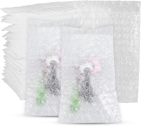 200 Pack 4"x 6" Small Bubble Wrap Pouches, Clear Double Walled Bubble Wrap Pouches for Packing, Thickening Bubble Cushioning Bags for Moving, Shipping, Storage in Saudi Arabia