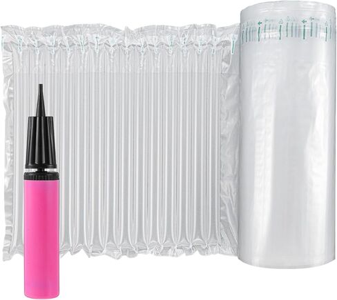 12"x328' Large Bubble Cushioning Wrap for Packing, Inflatable Air Pillows for Shipping & Moving Bottle Travel Protector Bags Heavy Duty Space Saving Box Filler Shipping Supplies with Pump, 55um in Saudi Arabia