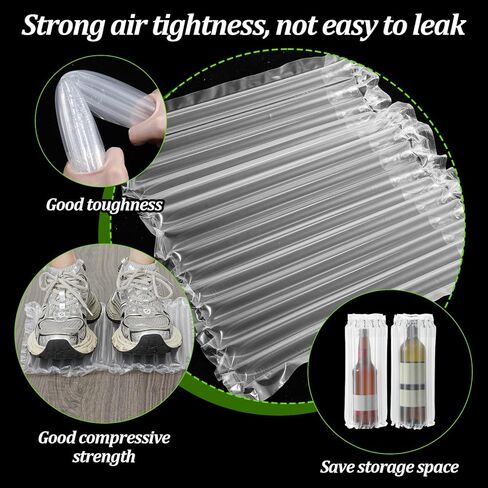 12"x328' Large Bubble Cushioning Wrap for Packing, Inflatable Air Pillows for Shipping & Moving Bottle Travel Protector Bags Heavy Duty Space Saving Box Filler Shipping Supplies with Pump, 55um in Saudi Arabia