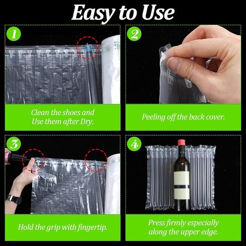 12"x328' Large Bubble Cushioning Wrap for Packing, Inflatable Air Pillows for Shipping & Moving Bottle Travel Protector Bags Heavy Duty Space Saving Box Filler Shipping Supplies with Pump, 55um in Saudi Arabia