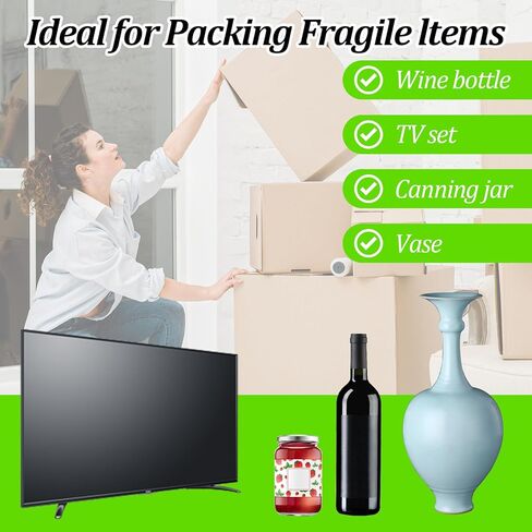 12"x328' Large Bubble Cushioning Wrap for Packing, Inflatable Air Pillows for Shipping & Moving Bottle Travel Protector Bags Heavy Duty Space Saving Box Filler Shipping Supplies with Pump, 55um in Saudi Arabia