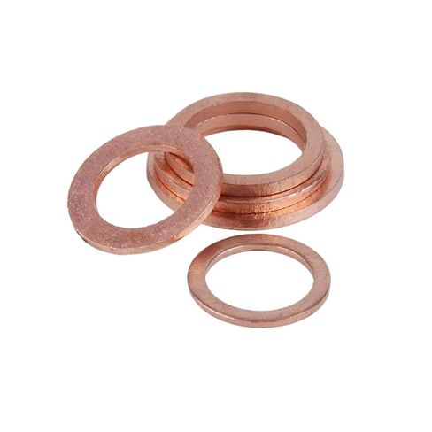 M21 /22/23 /24/25 /26/27 /28/30 Brass Copper Sealing Boat Crush Washer Flat Ring Sump Plug Seal Fitting 2mm(M27x36x2 5Pcs) in Saudi Arabia